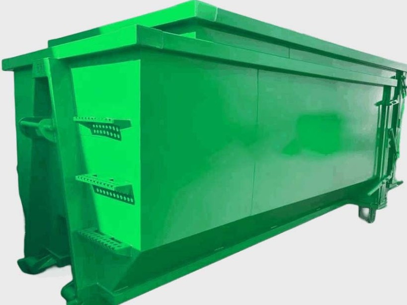 workshop  - Green stackable hook lifting container