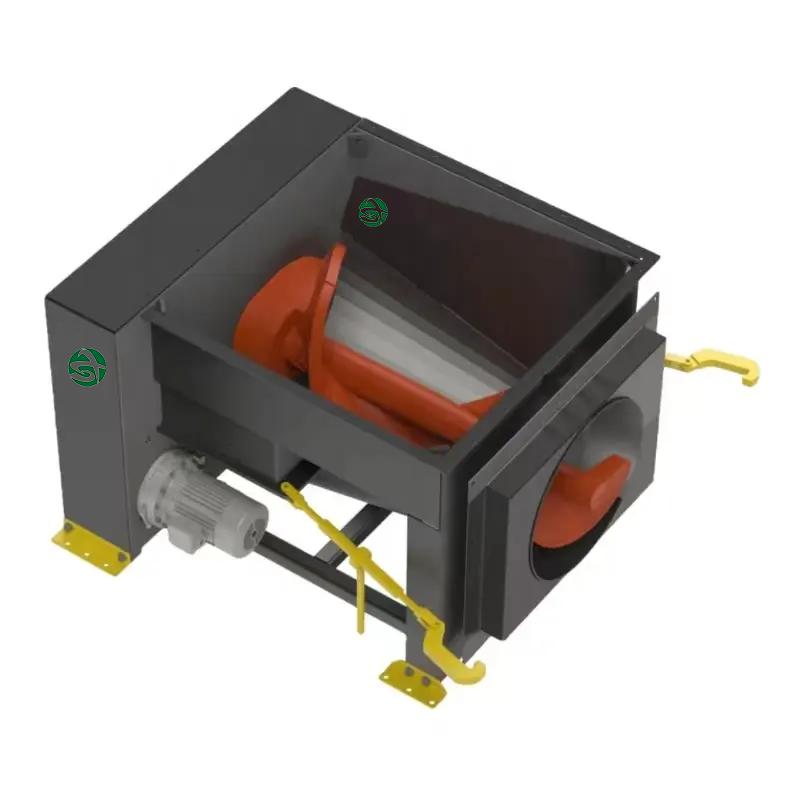 Spiral garbage compactor foundation