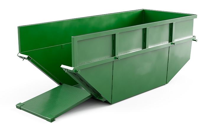 Heavy duty customized front door skipping container