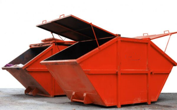 Double side door type skip box