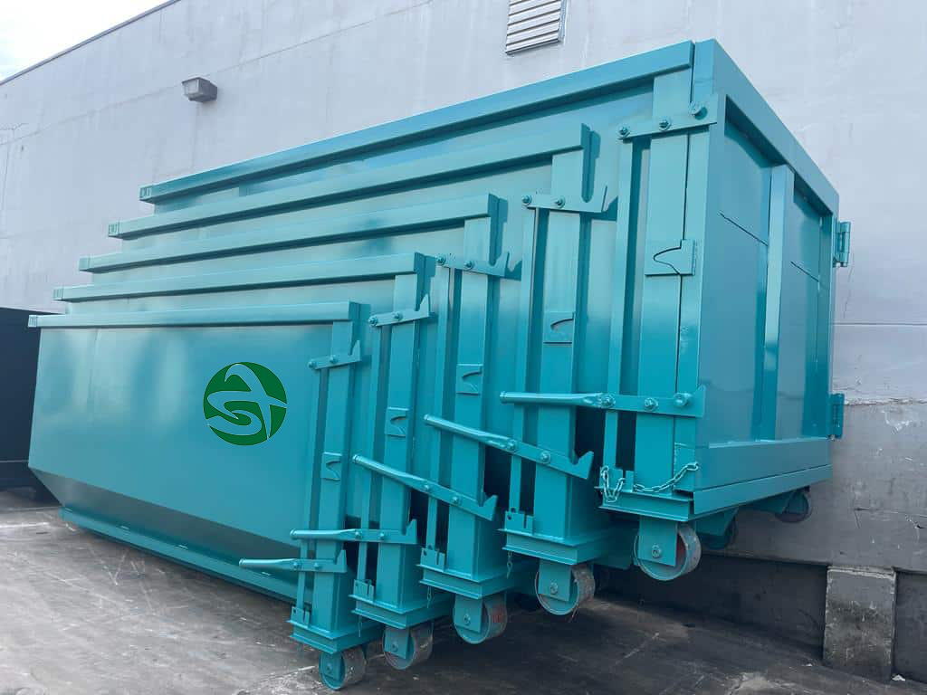 Stackable hook lifting container