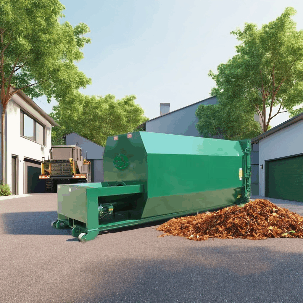 Green integrated spiral garbage compactor